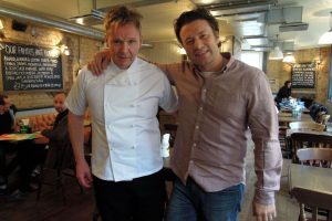 Gordon Ramsay Lookalike at Jamie's Italian in London