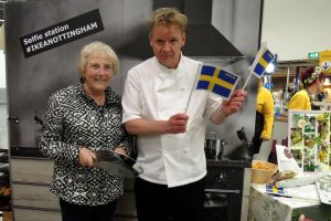 Gordon Ramsay Lookalike surprises shoppers at Ikea Nottingham food festival